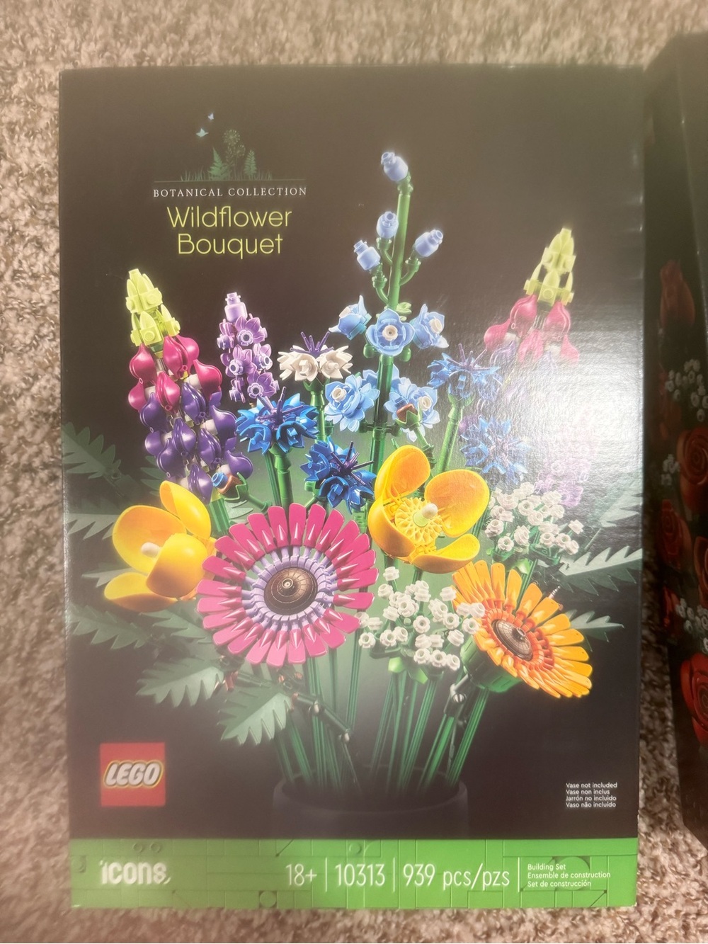 Lego Wildflower Bouquet in Pink, Yellow, Blue, Purple, White, Green